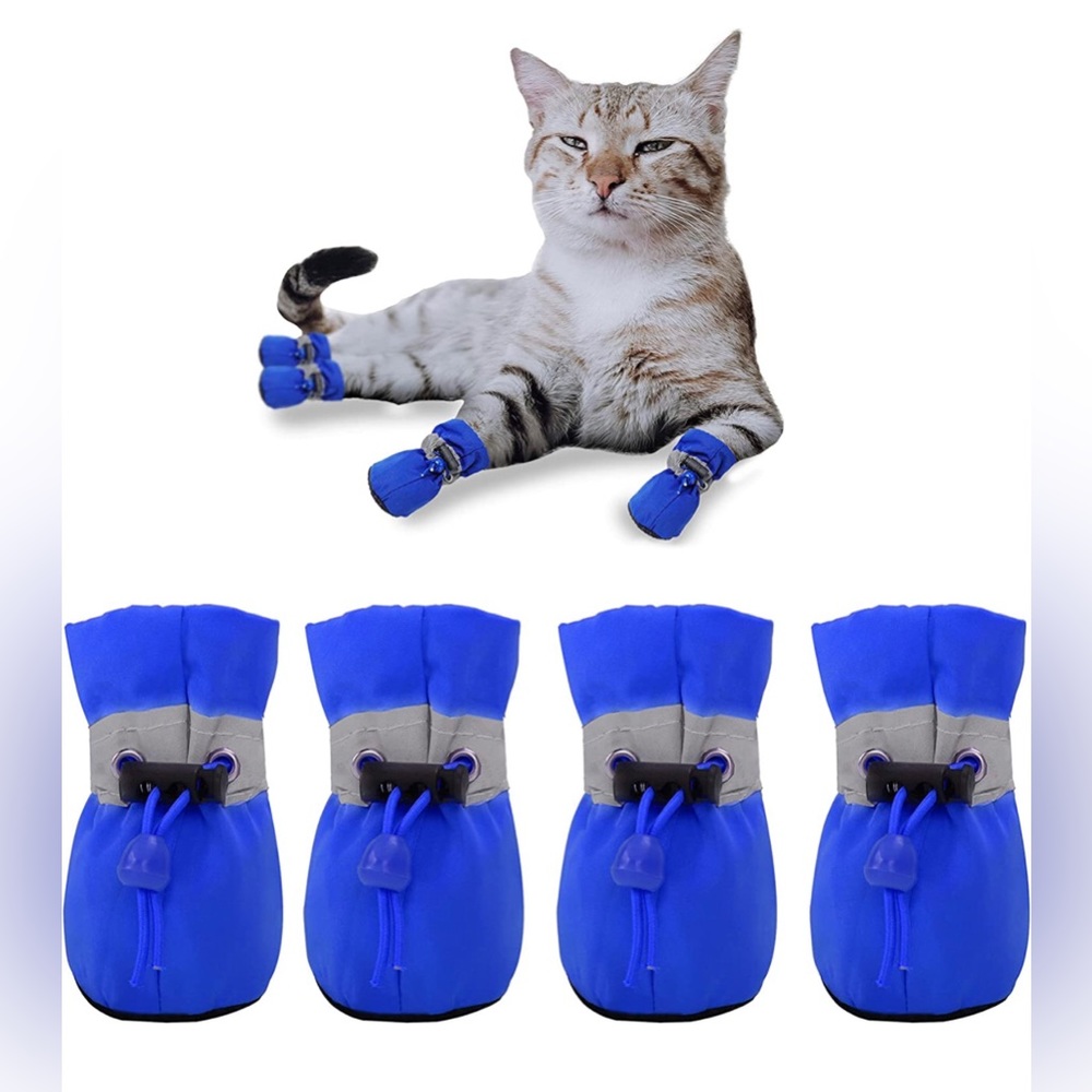 Dog Shoes for Small Dogs Anti-Slip Dogs Boots & Paw Protector with Reflective S